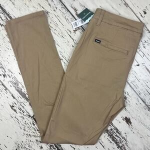 RSQ Slim Taper Chino pant men’s 32x34 
khaki/tan NWT Flat front